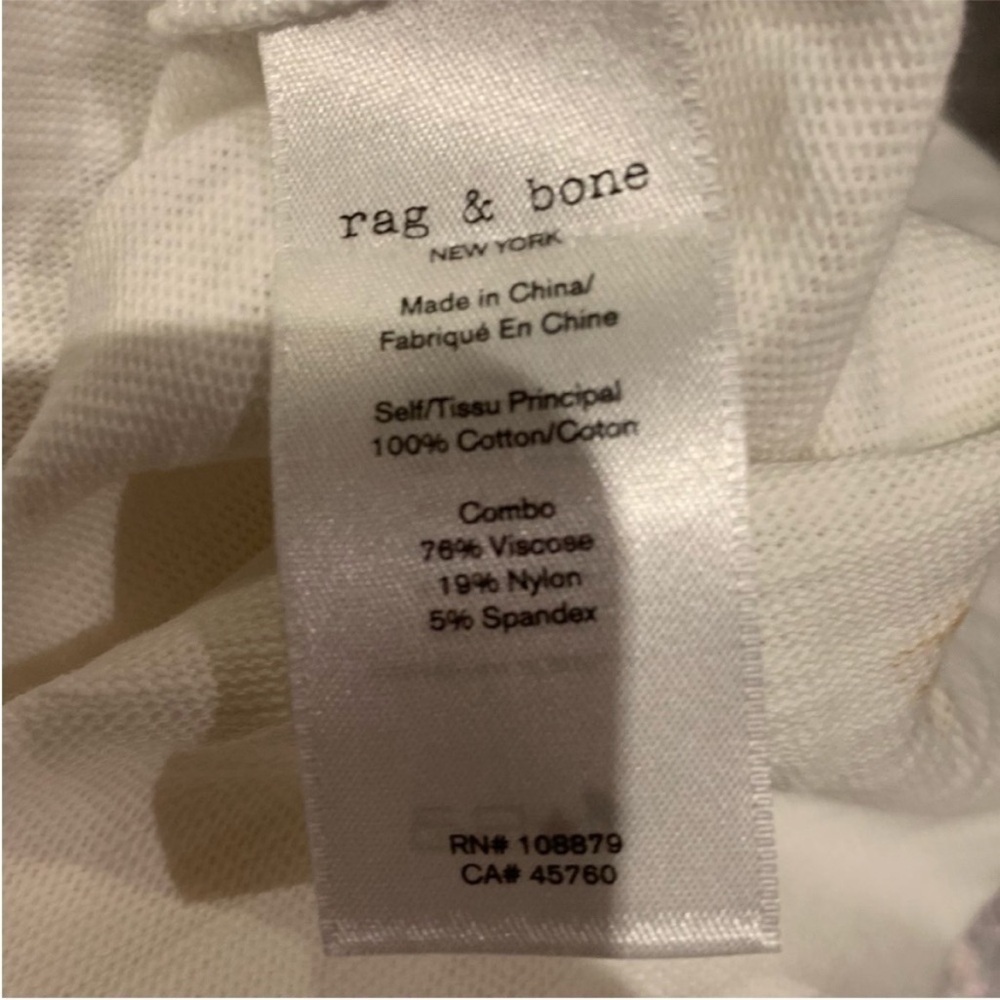 NWT Rag & bone Jolie T-shirt mini dress in bright white - Picture 13 of 14